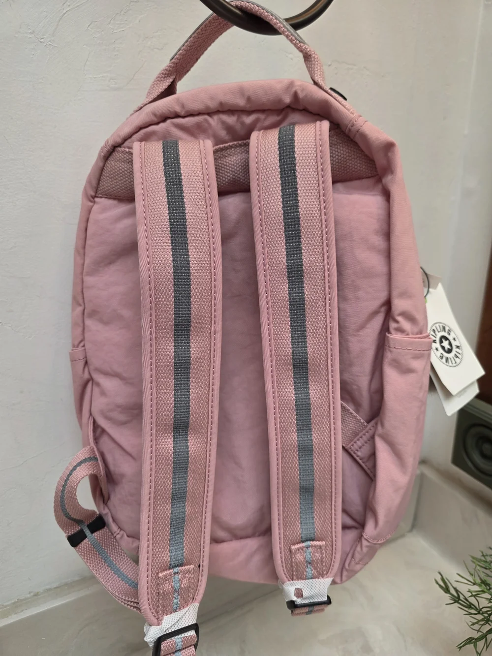 Kipling Pink Seoul IX Backpack w/ Anna  Monkey Charm NWT